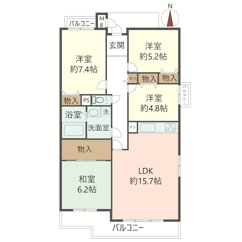 物件の間取り画像