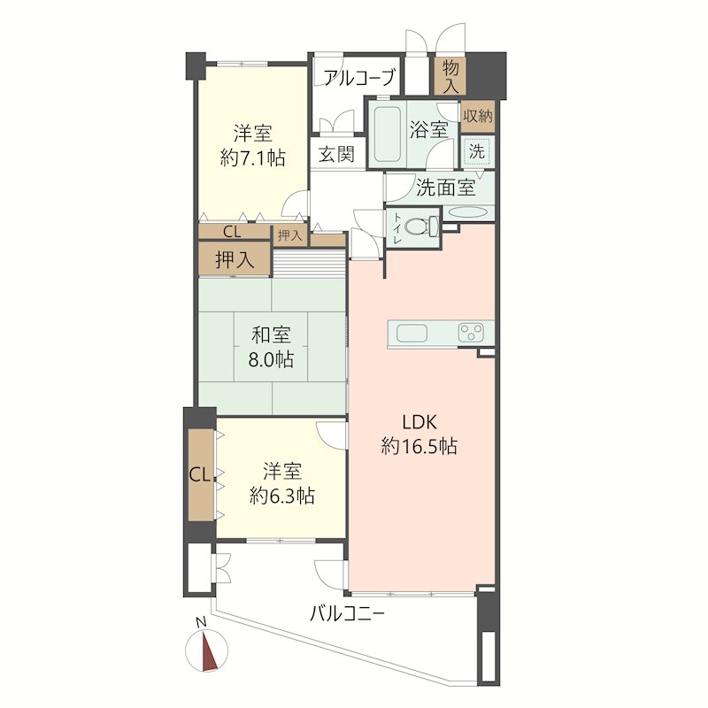 物件の間取り画像