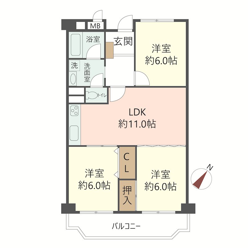 物件の間取り画像