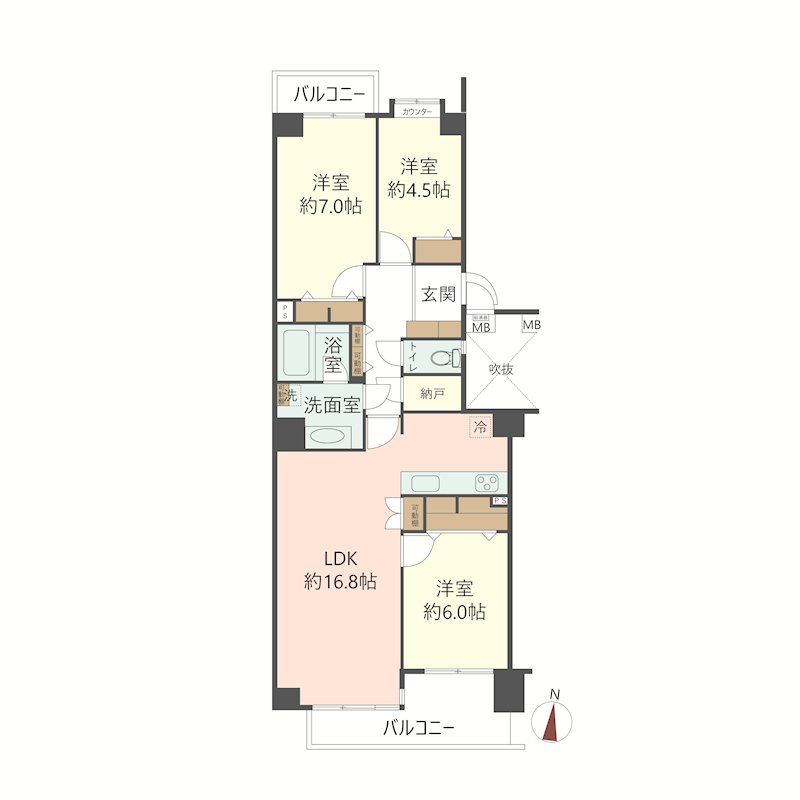 物件の間取り画像