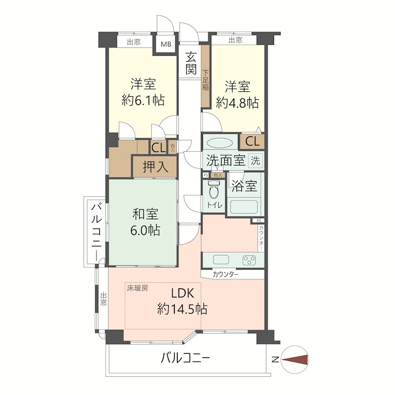 物件の間取り画像