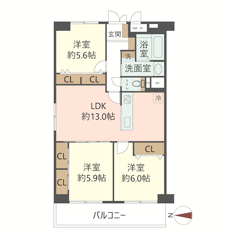 物件の間取り画像