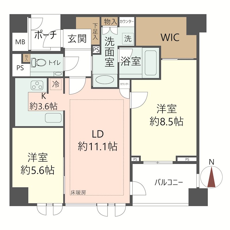 物件の間取り画像