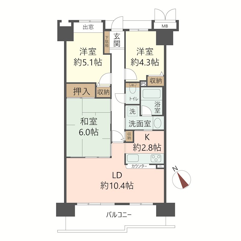 物件の間取り画像