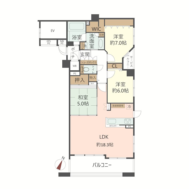 物件の間取り画像