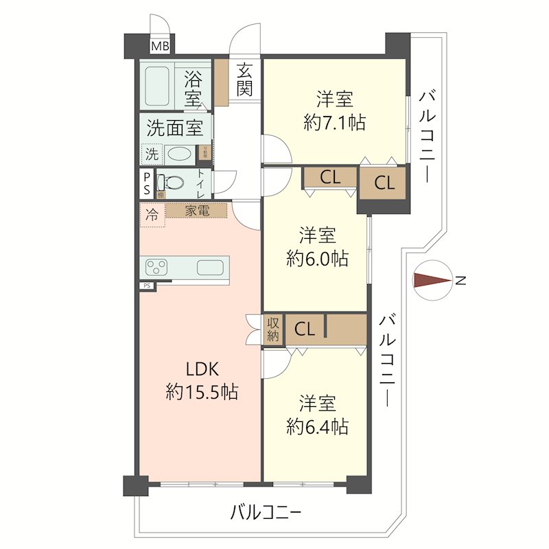 物件の間取り画像