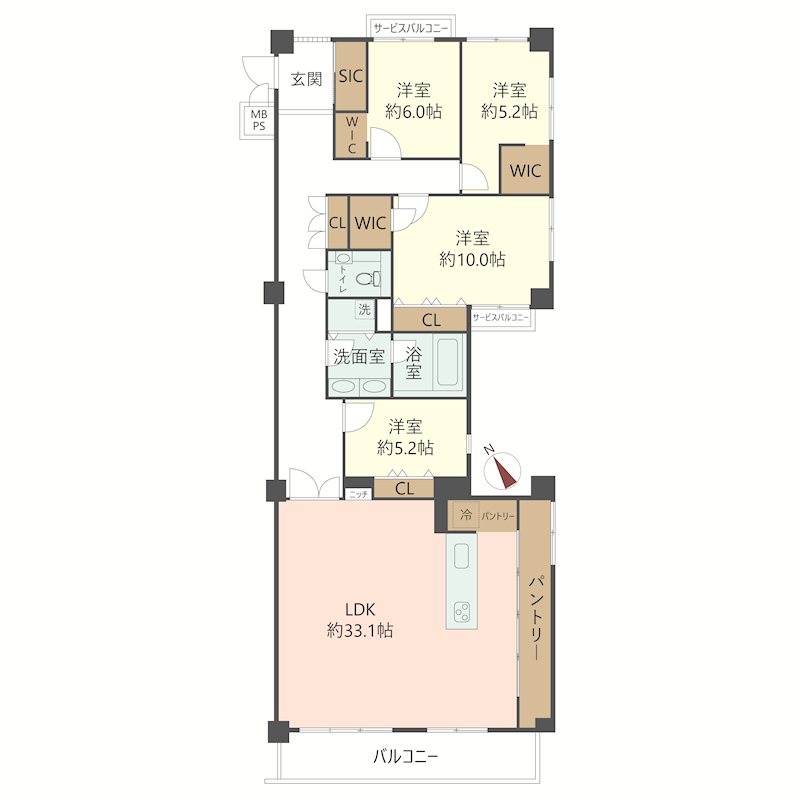 物件の間取り画像