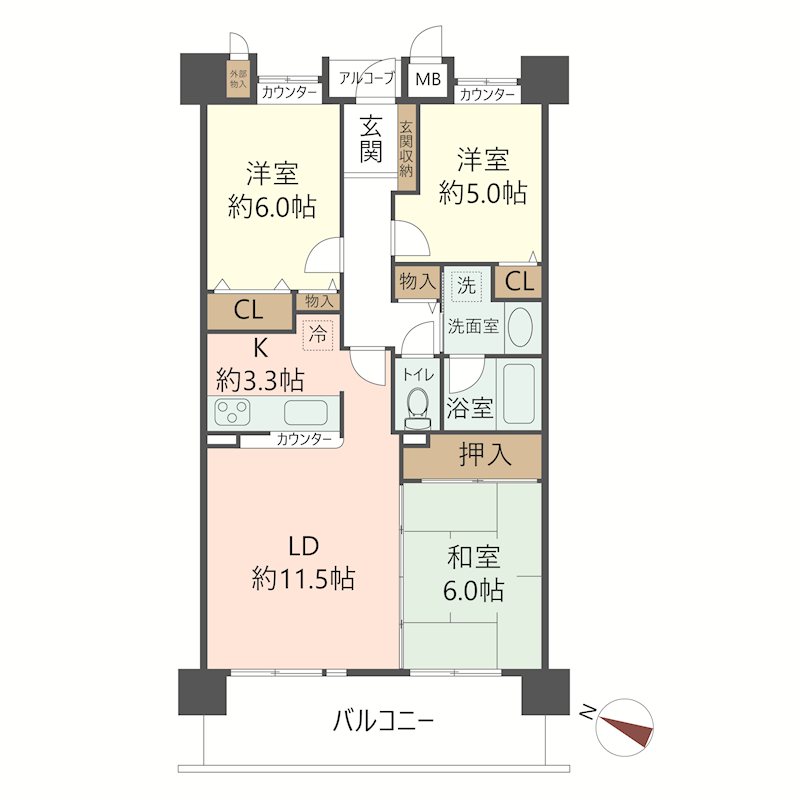 物件の間取り画像