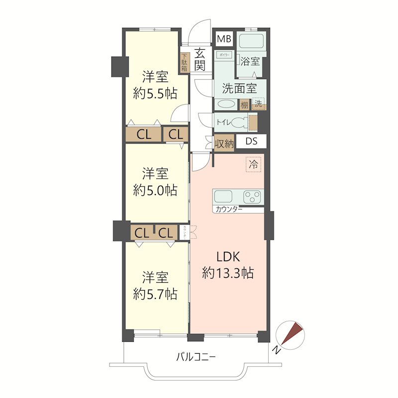 物件の間取り画像