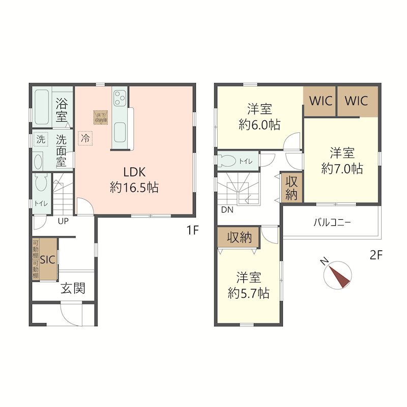 物件の間取り画像