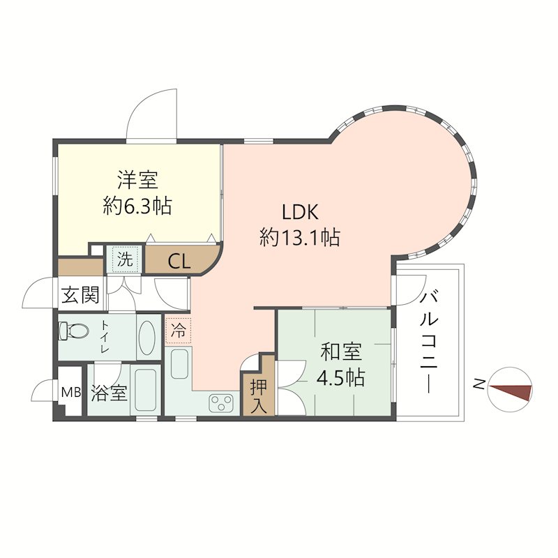 物件の間取り画像