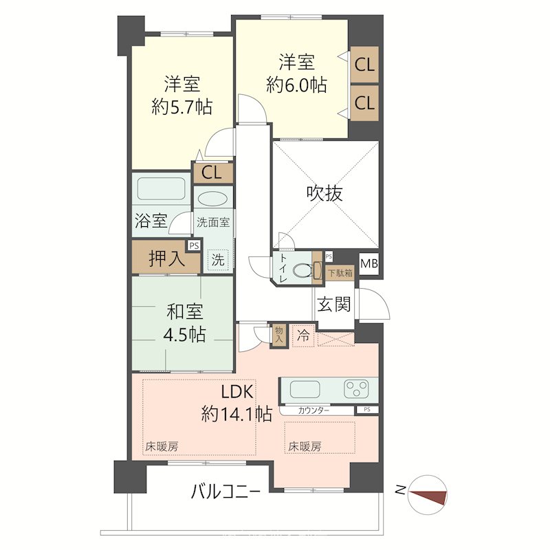 物件の間取り画像