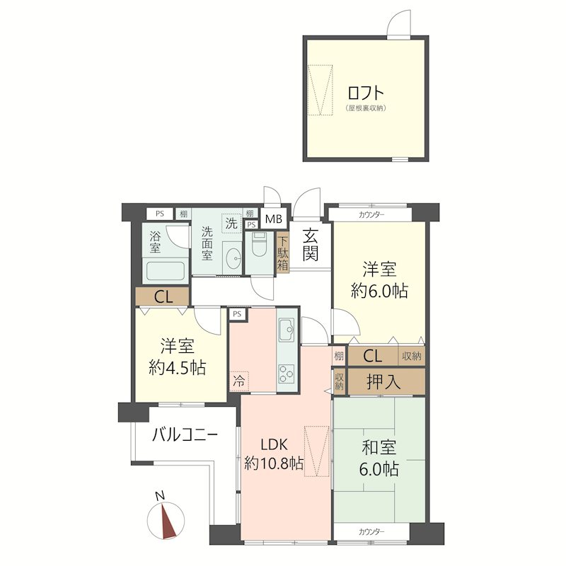 物件の間取り画像