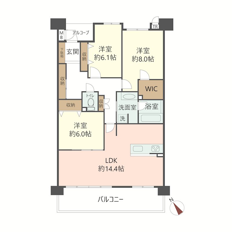 物件の間取り画像