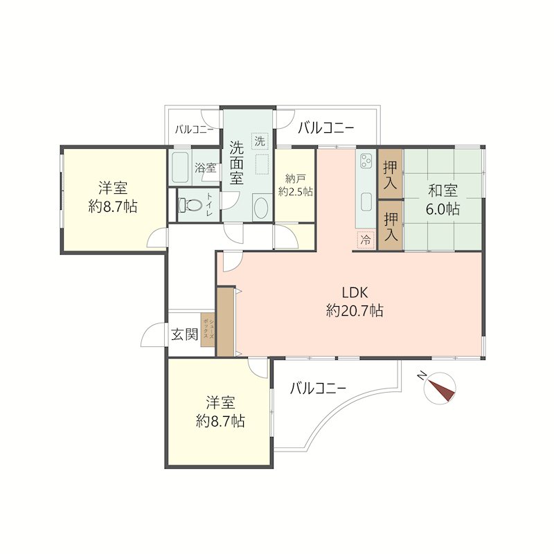 物件の間取り画像