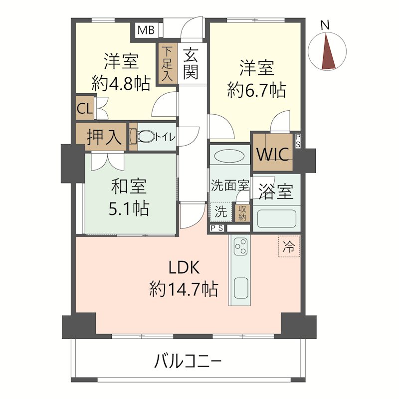 物件の間取り画像