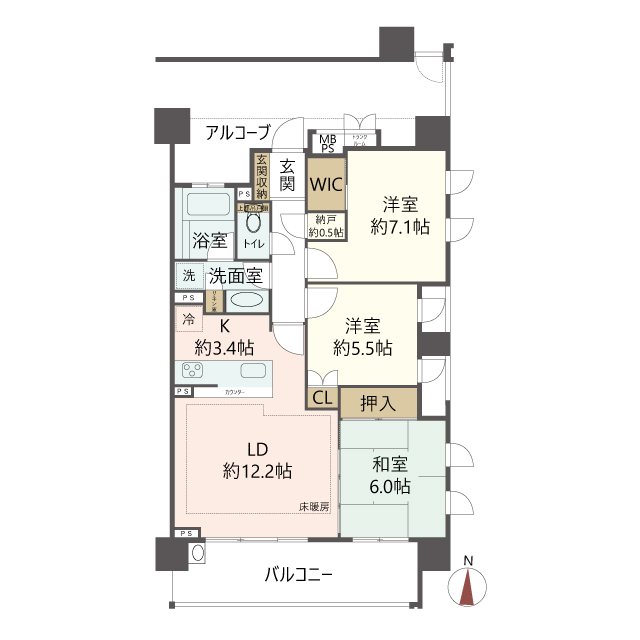 物件の間取り画像