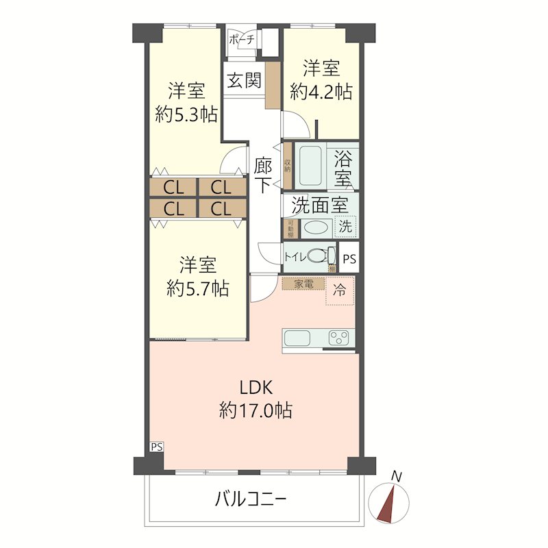 物件の間取り画像