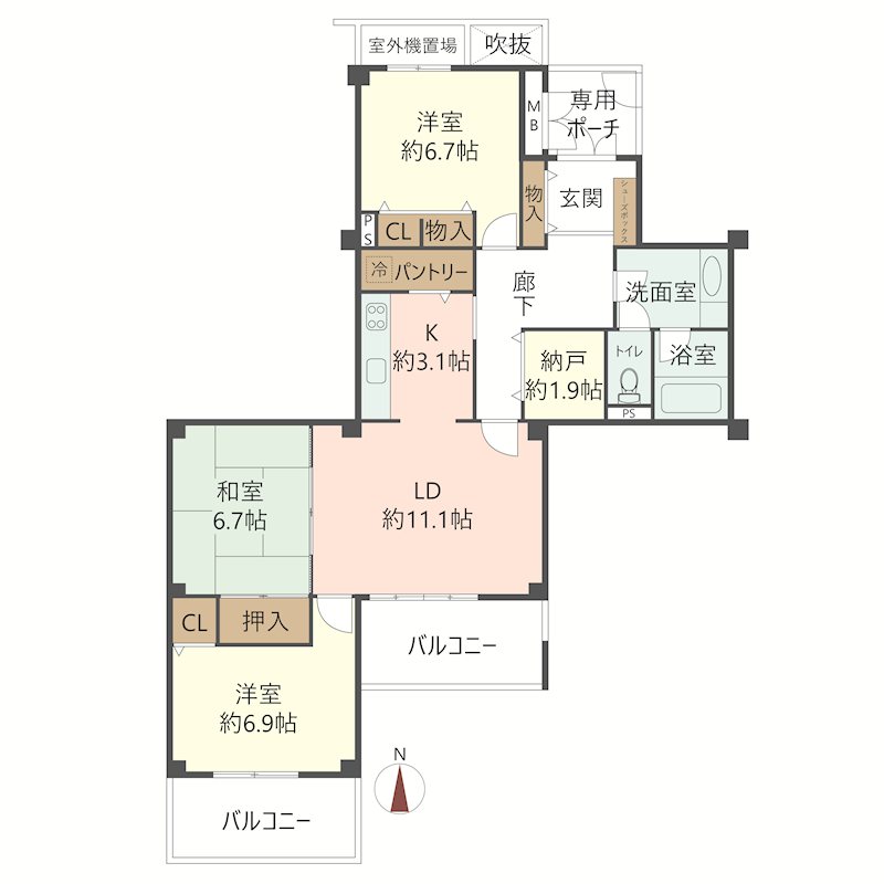 物件の間取り画像