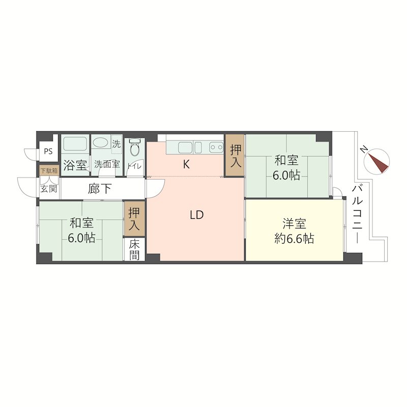 物件の間取り画像