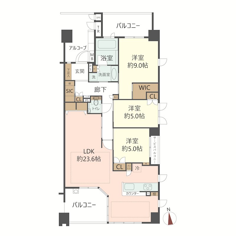 物件の間取り画像