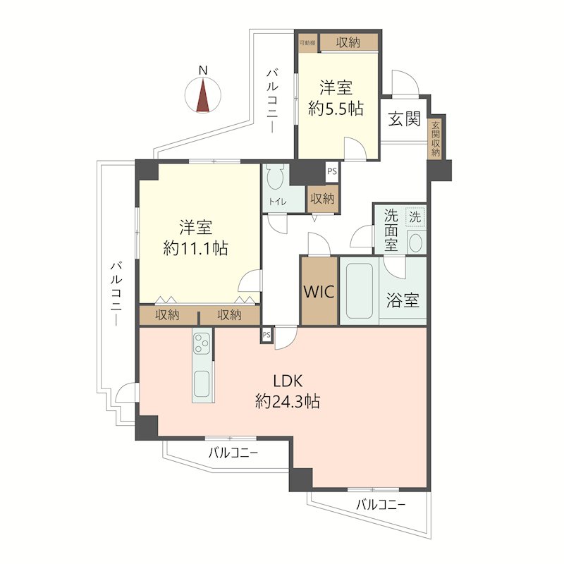 物件の間取り画像
