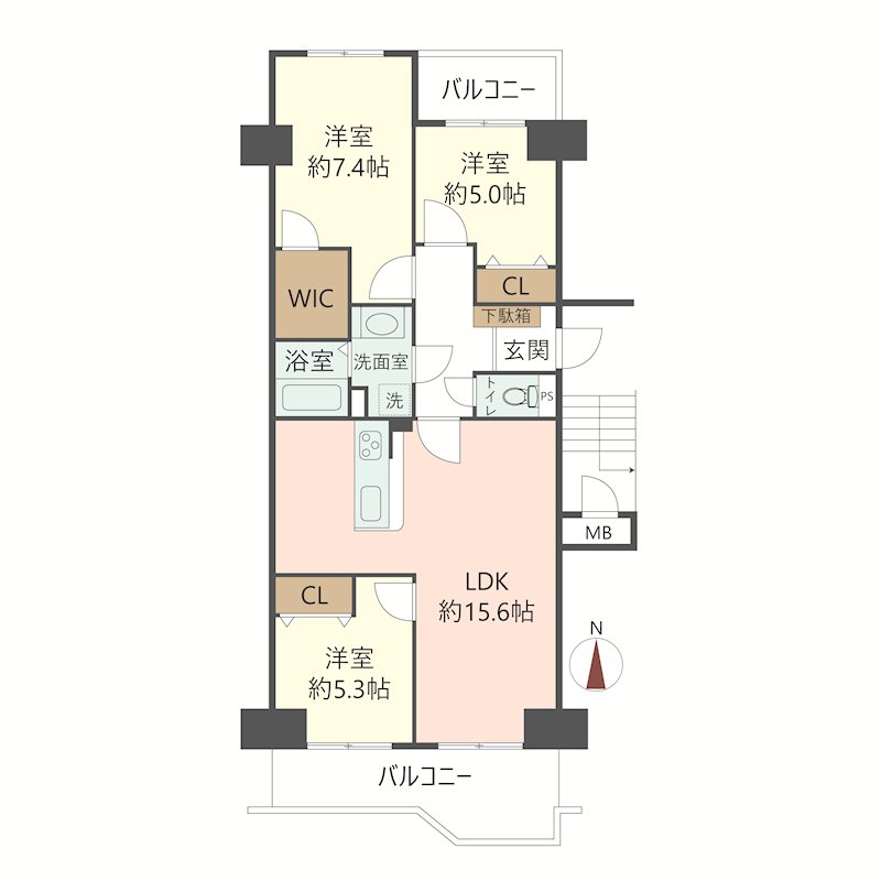 物件の間取り画像