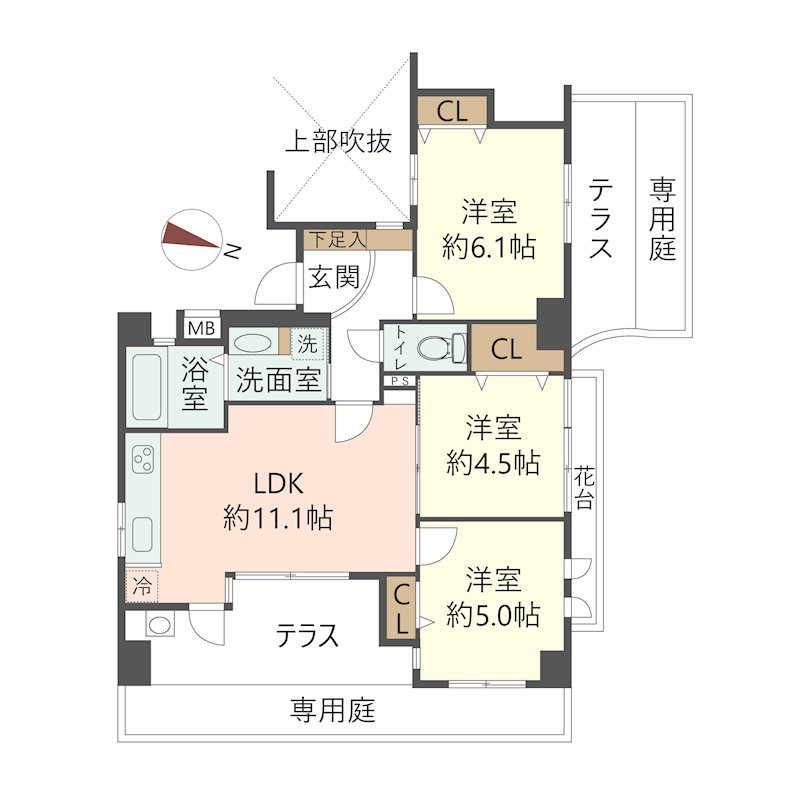物件の間取り画像