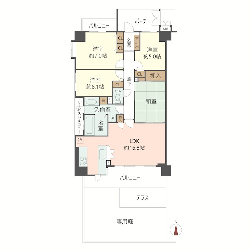 物件の間取り画像