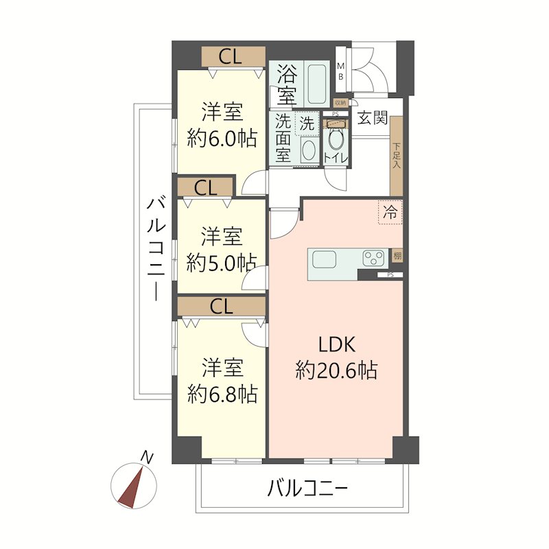 物件の間取り画像