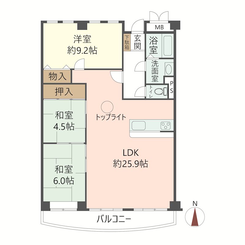 物件の間取り画像