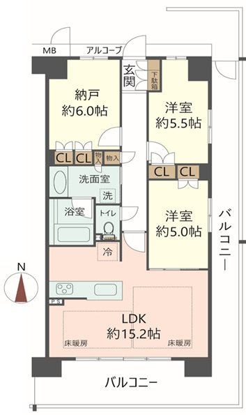 物件の間取り画像