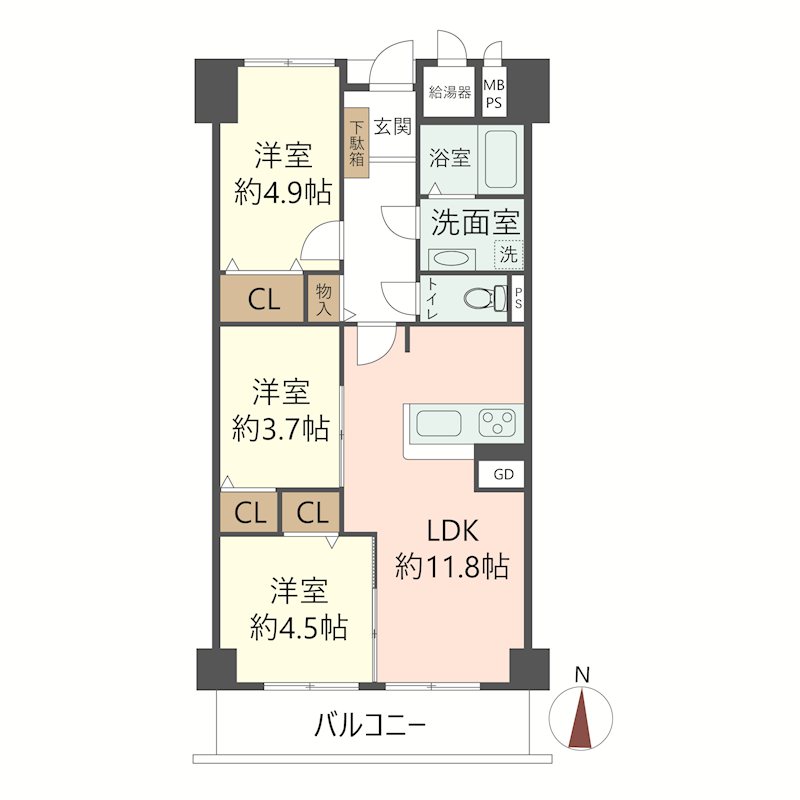 物件の間取り画像