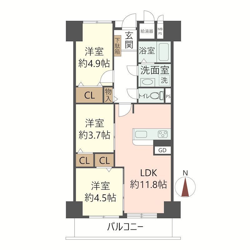 物件の間取り画像