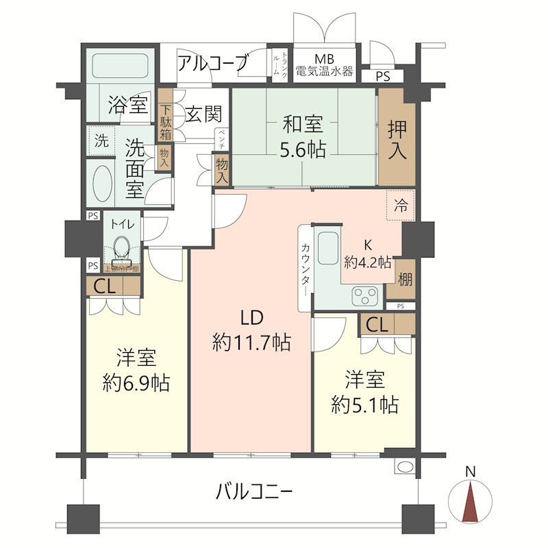 物件の間取り画像