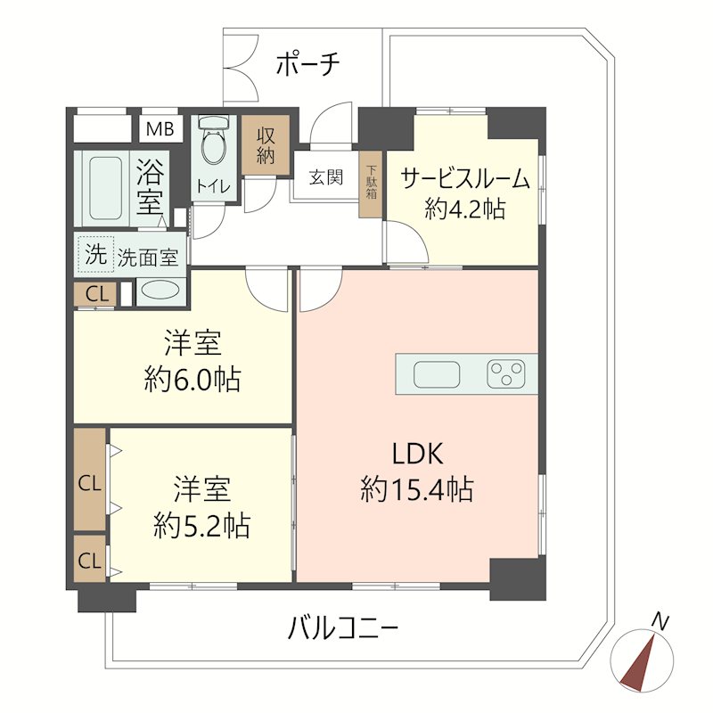 物件の間取り画像
