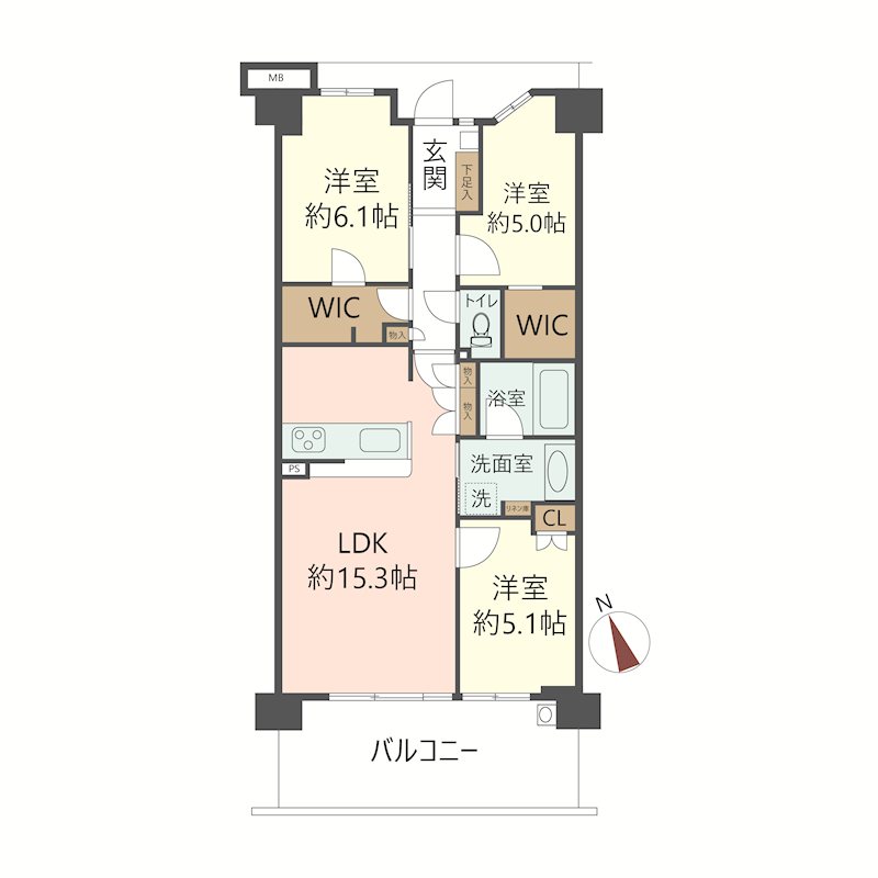 物件の間取り画像