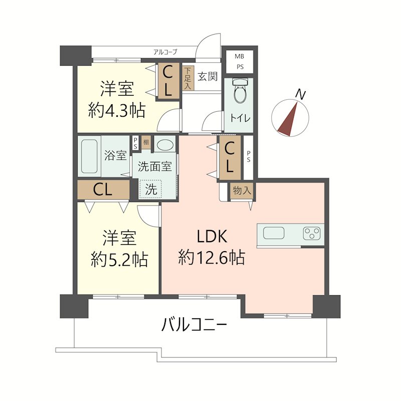 物件の間取り画像