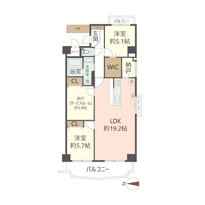 物件の間取り画像