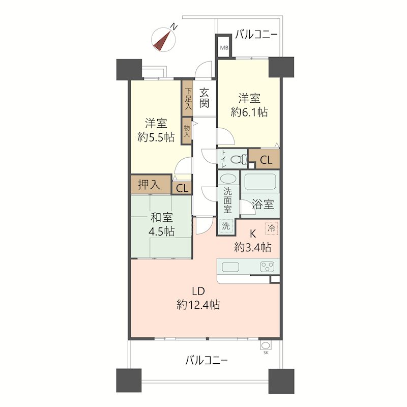 物件の間取り画像