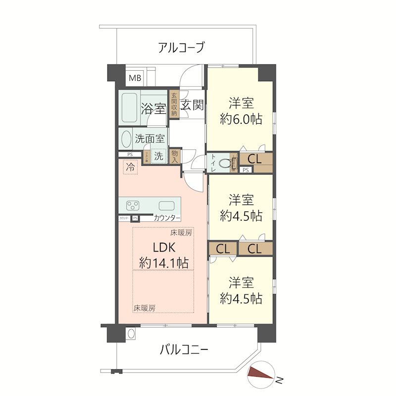 物件の間取り画像