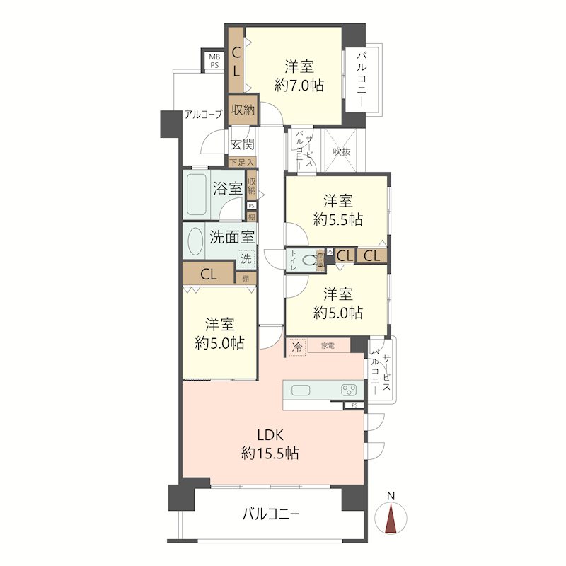 物件の間取り画像