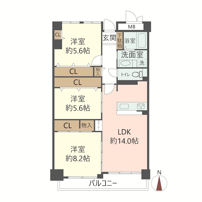 物件の間取り画像