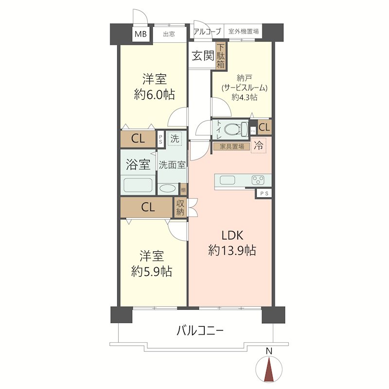 物件の間取り画像