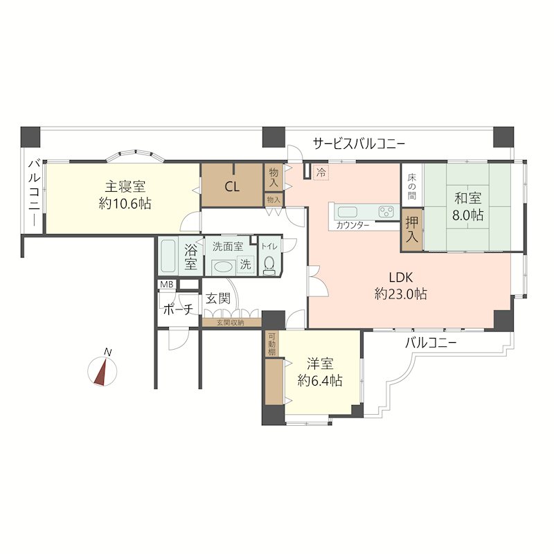 物件の間取り画像