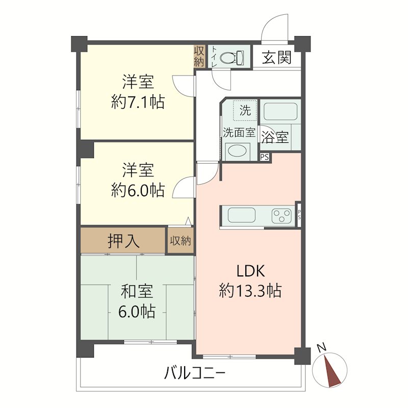 物件の間取り画像
