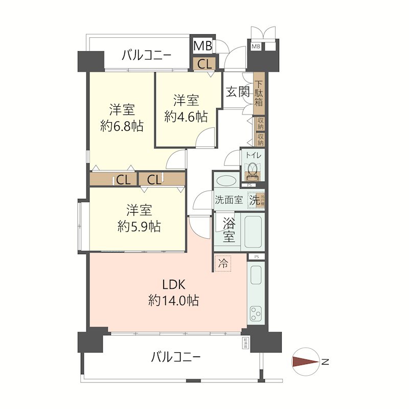 物件の間取り画像