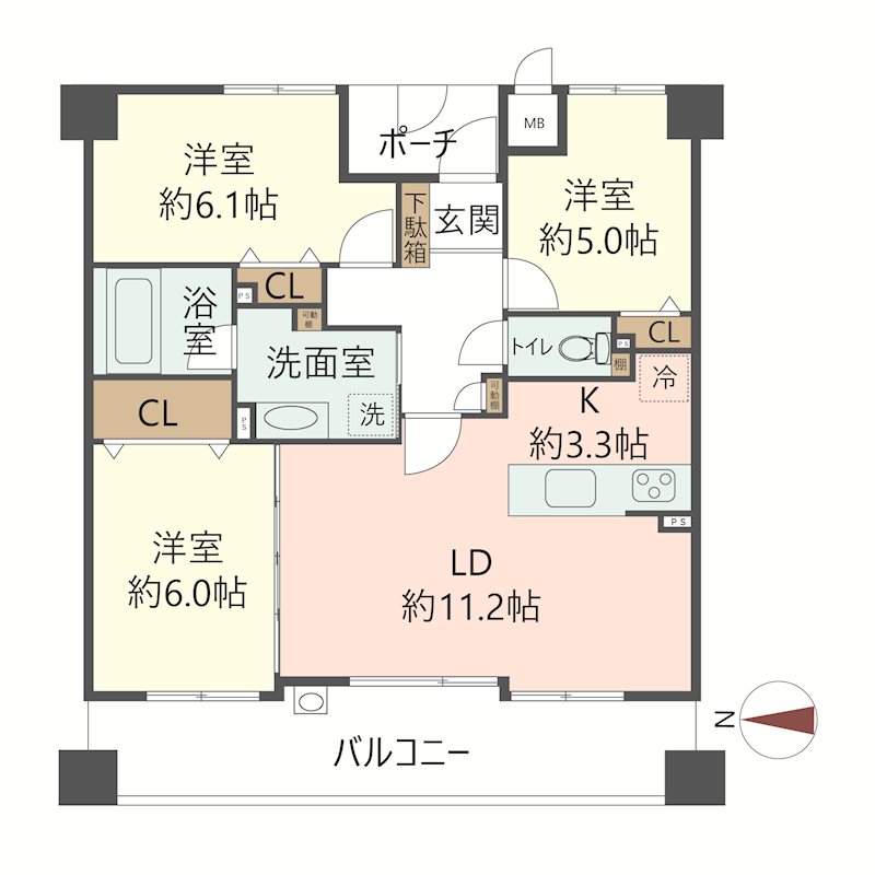 物件の間取り画像