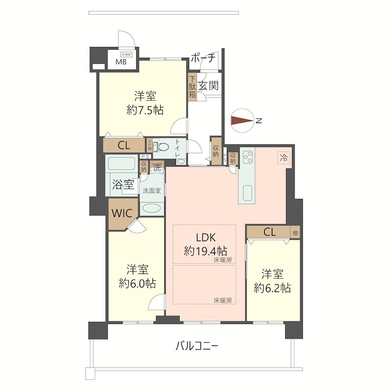 物件の間取り画像