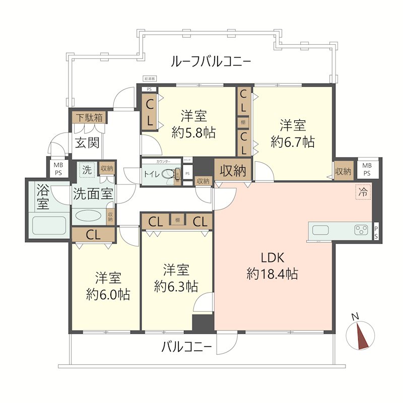 物件の間取り画像